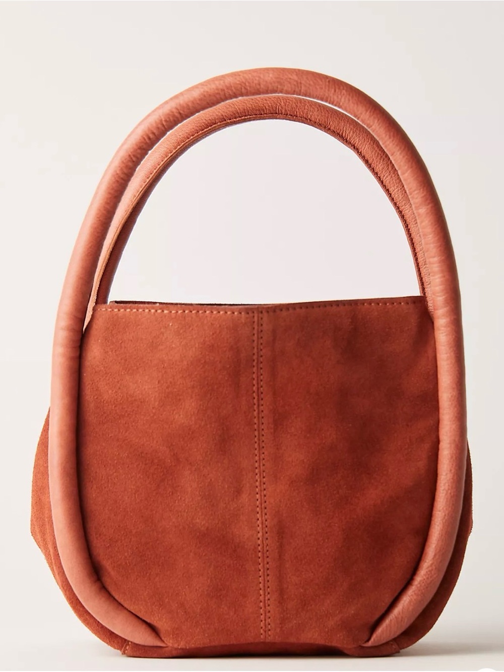 NWT Free People Barlow Suede Bucket Bag in Rust O/S